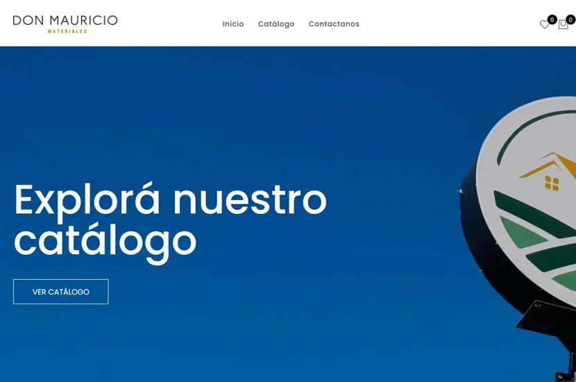 Portada del sitio de Don Mauricio